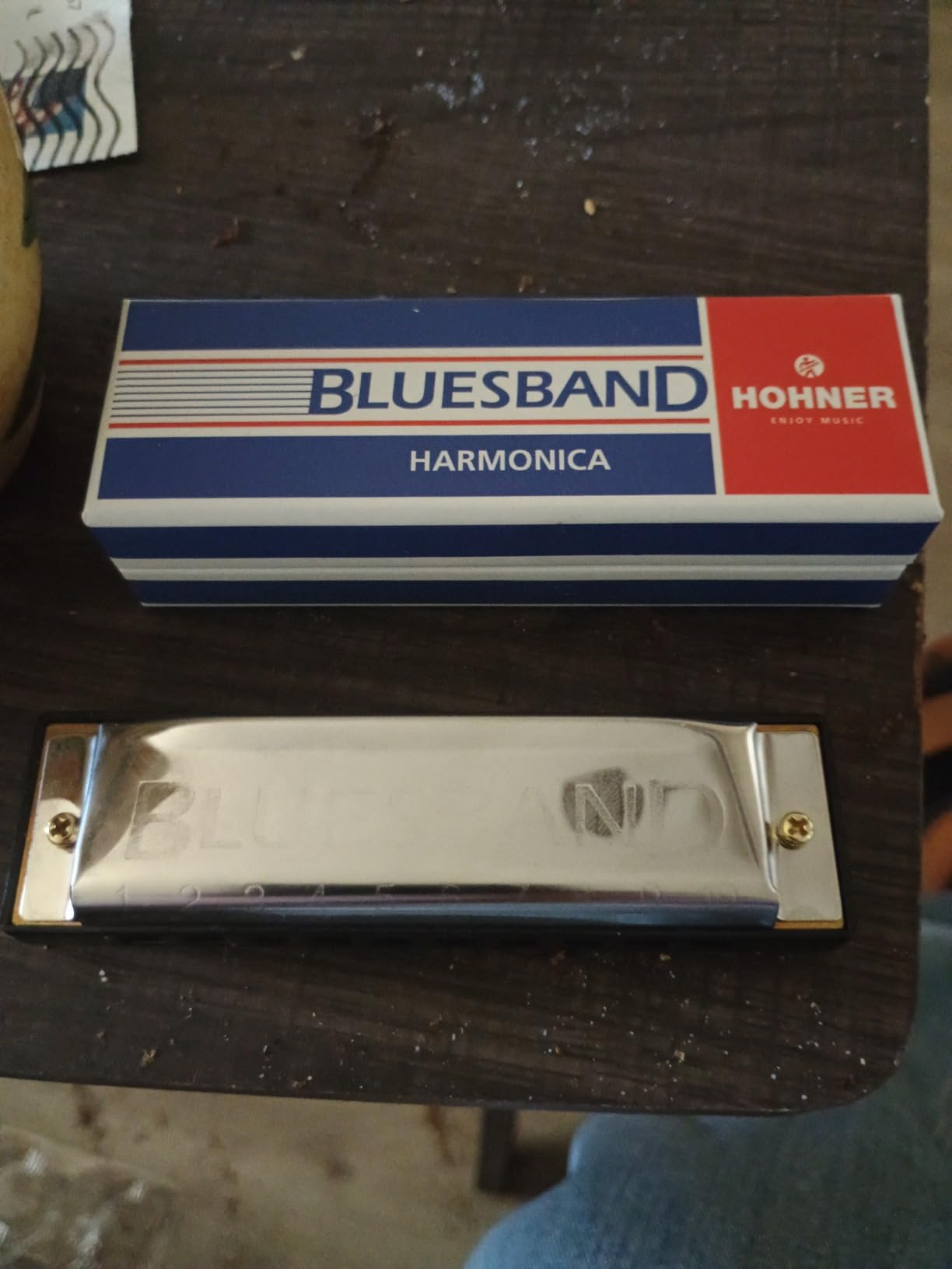 Hohner Blues Band Harmonica, Key of C, Chrome (1501BX) customer photo 1