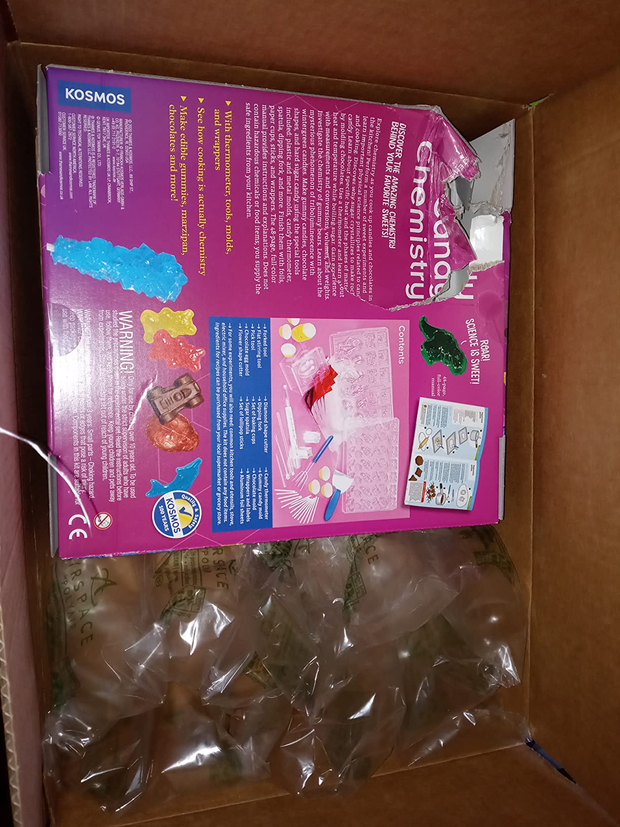 Thames & Kosmos Candy Chemistry Science Kit | Rock Candy, Chocolates, Gummy Bears, Wintergreen Candies | 48 Page Full-Color Manual | Ages 10+ | Learn Chemistry, Have Fun | Cooking Science customer photo 2
