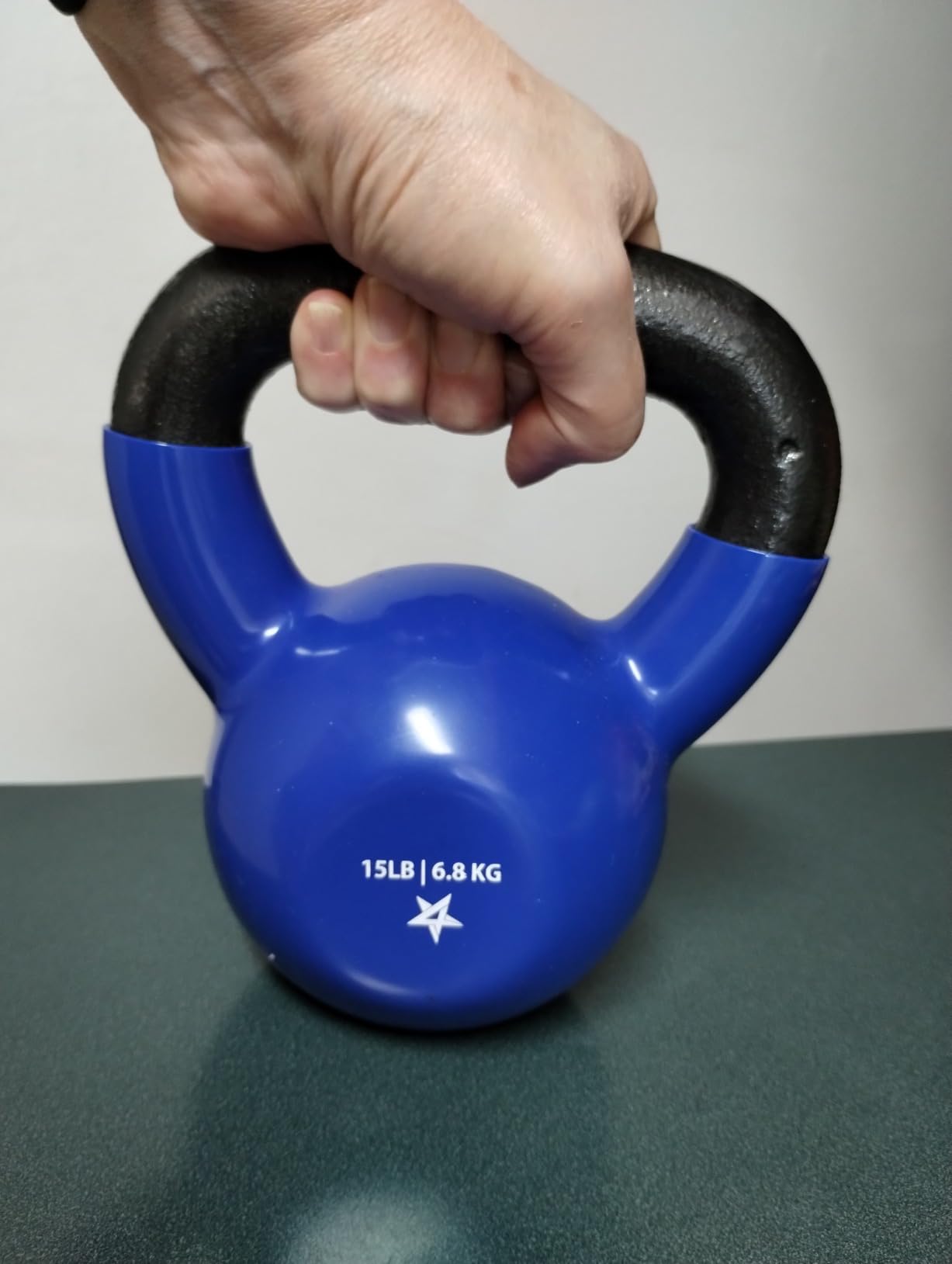 Yes4All Kettlebell, 5-100 LB Vinyl Coated Cast Iron Strength Training Kettlebells for Home Gym Exercises customer photo 1