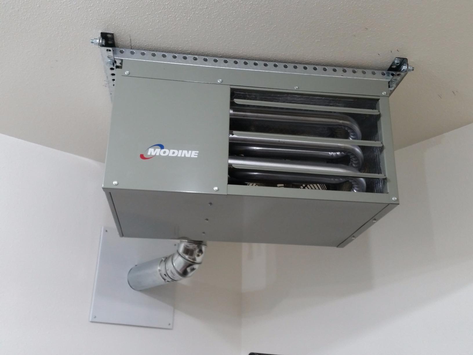 Modine HD45AS0111 Natural Gas Hot Dawg Garage Heater 45,000 BTU with 80-Percent Efficiency Grey customer photo 2
