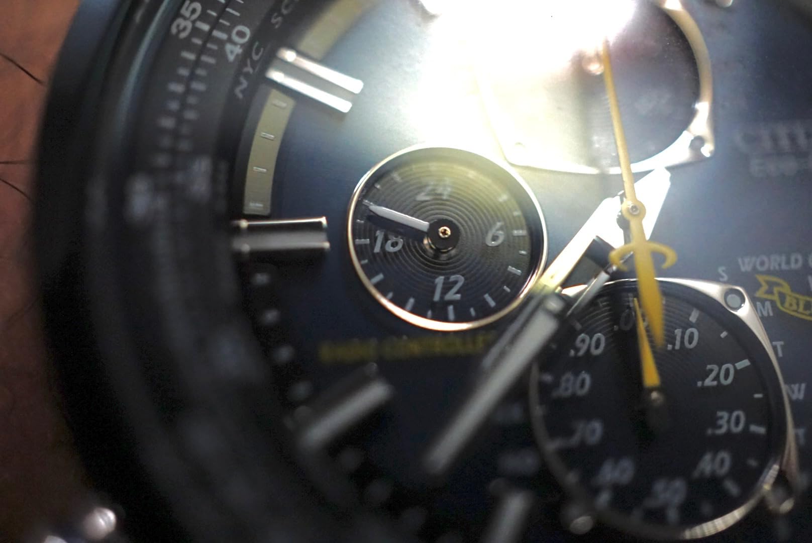 Men's Eco-Drive Sport Luxury World Chronograph Atomic Time Keeping Watch customer photo 2