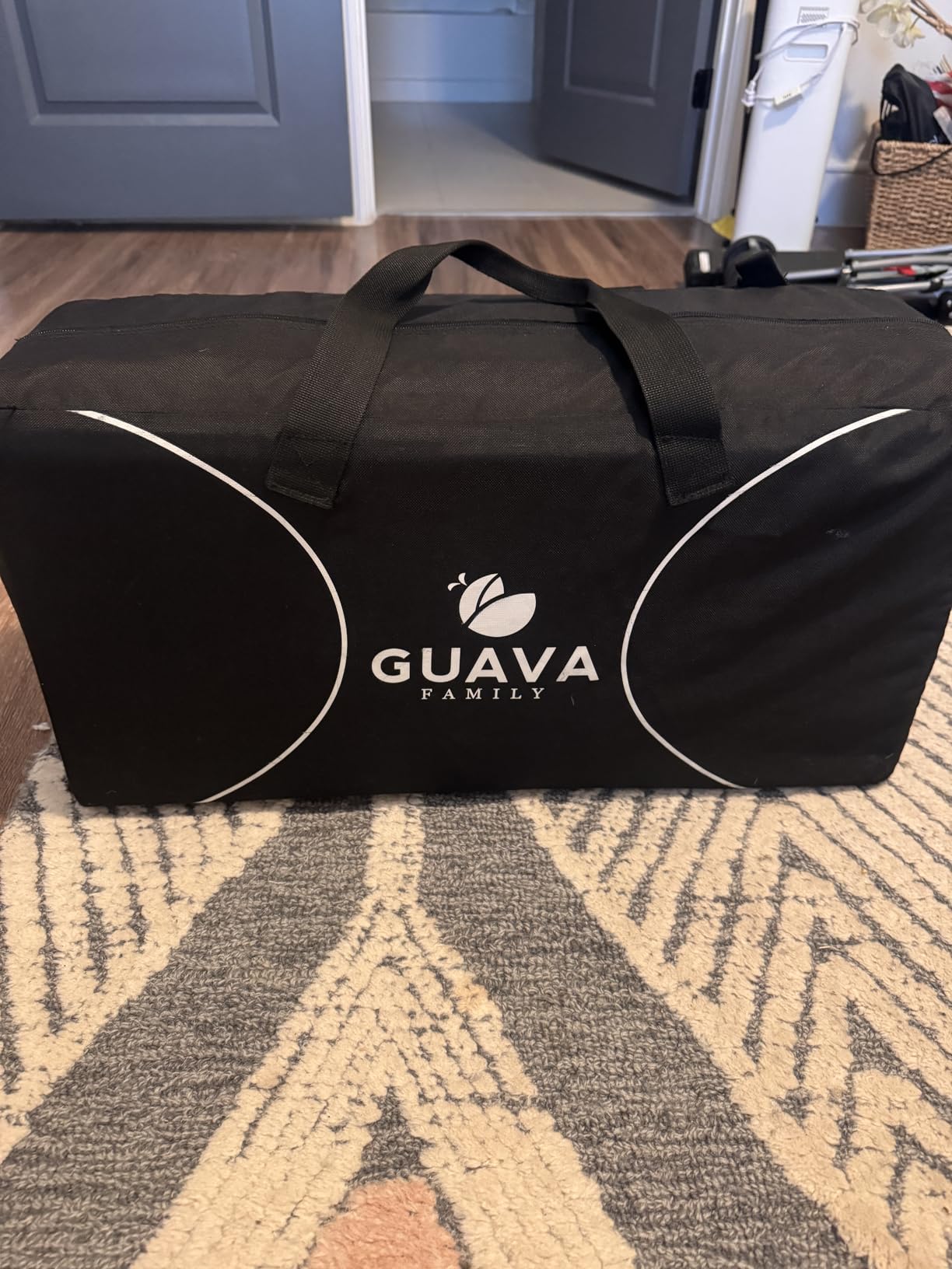 Guava Family Travel Crib, Includes Lightweight Backpack Design, Certified Baby Safe Portable Crib, Folding Play Yard, Comfy Mattress for Babies, Toddlers, Compact Baby Travel Bed customer photo 1