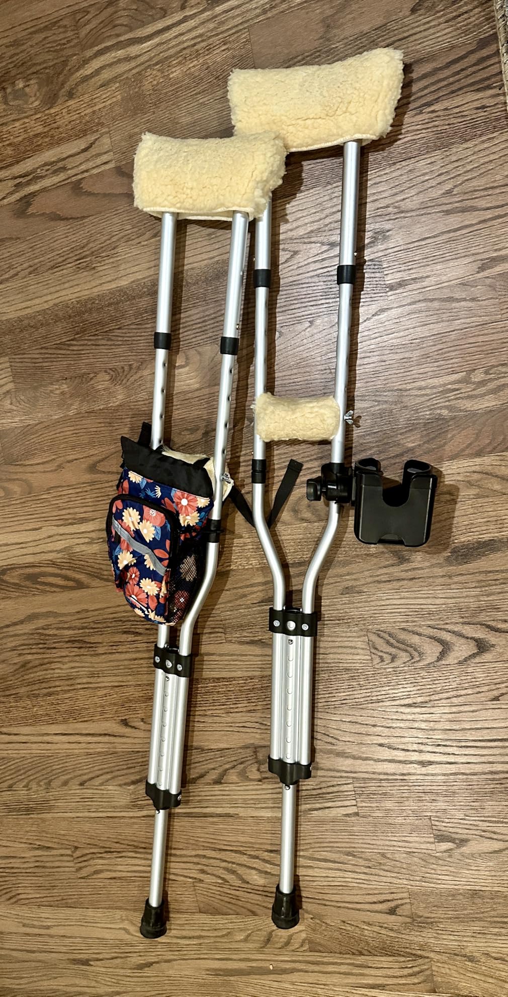Carex Folding Aluminum Under Arm Crutches for Adults 4'11