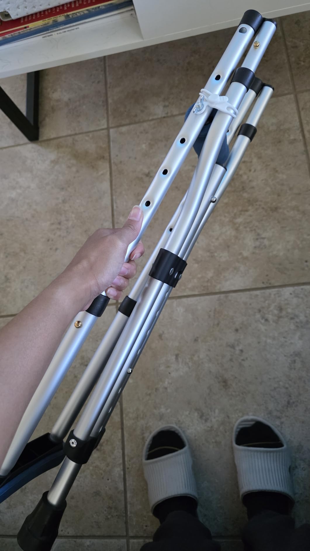 Carex Folding Aluminum Under Arm Crutches for Adults 4'11