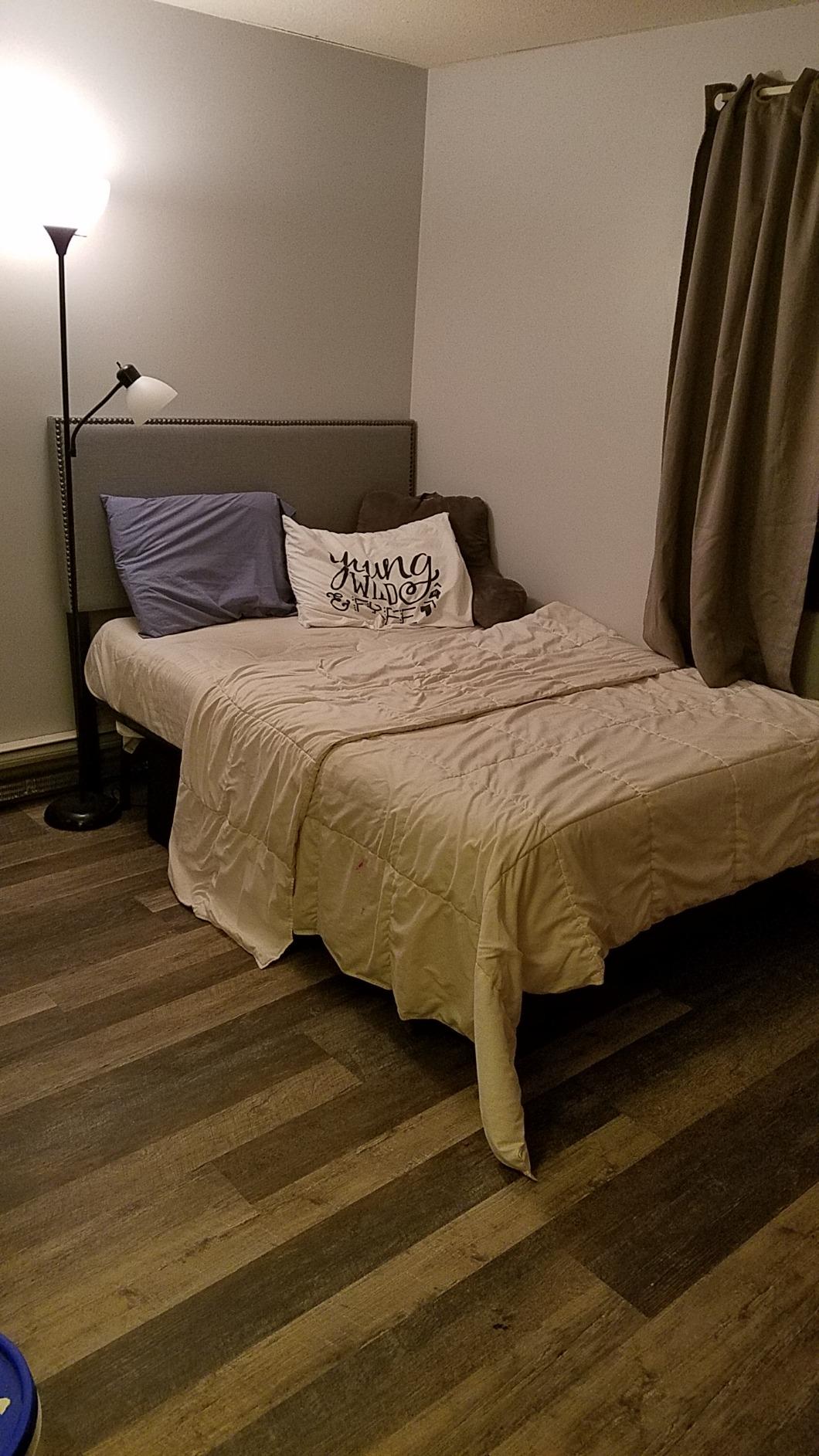 Modway Region Linen Fabric Upholstered Queen Headboard in Cafe with Nailhead Trim customer photo 1