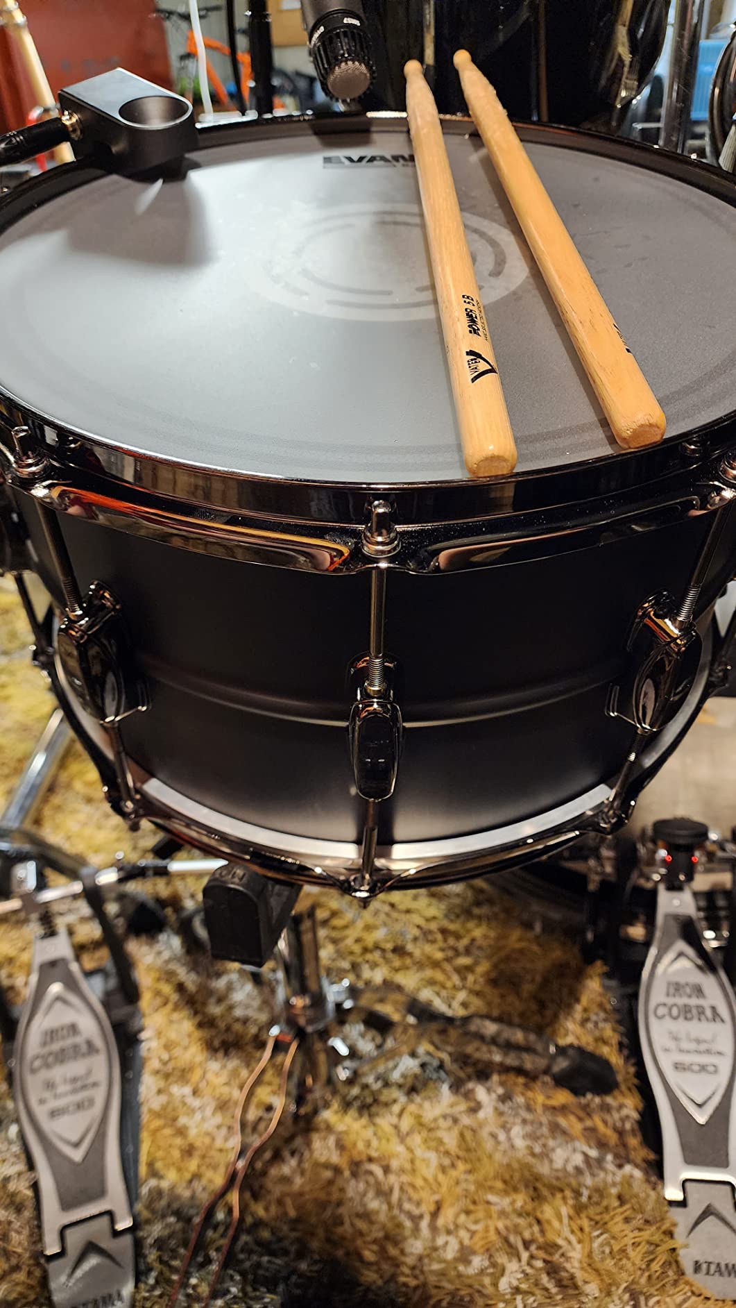 Tama S.L.P. Big Black Steel Snare Drum - 8 Inches X 14 Inches Limited Edition customer photo 1