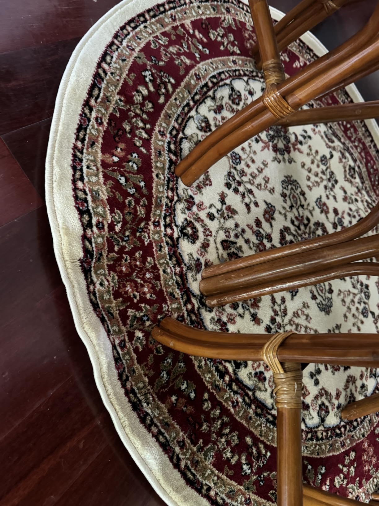 SAFAVIEH Area Rug 8x10 - Lyndhurst Collection - Large - Ivory & Red, Traditional Oriental Design, Non-Shedding & Easy to Clean, Ideal for Living Room, Bedroom, Dining Space (LNH331A) customer photo 1