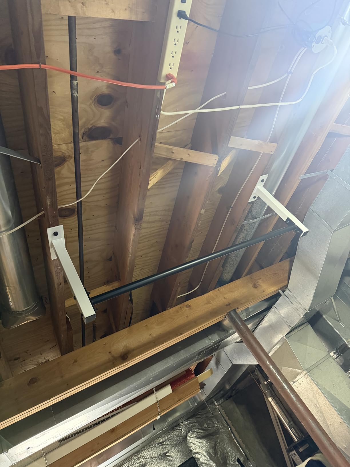 Ceiling Mount Pull Up Bar with 48