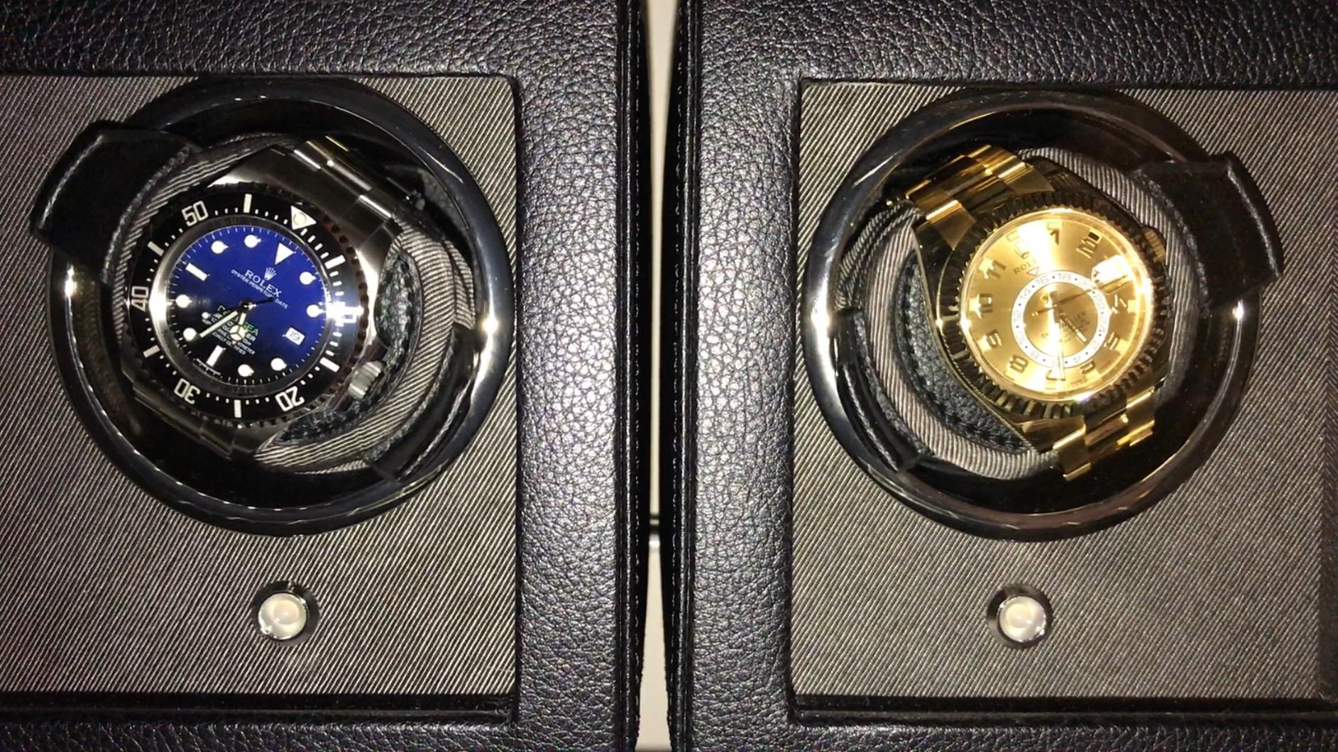 Wolf Cub Single Watch Winder with Glass Cover customer photo 1