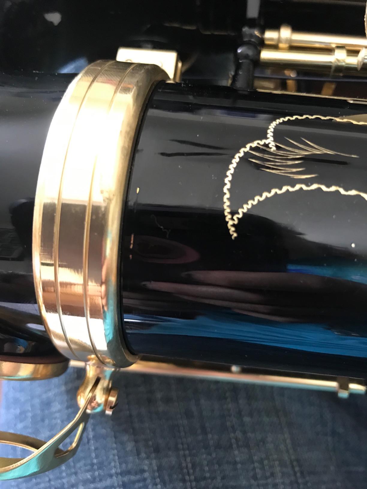 Glory Black/Gold B Flat Tenor Saxophone with Case, 10pc Reeds, Mouth Piece, Screw Driver, Nipper. A pair of gloves, Soft Cleaning Cloth customer photo 2