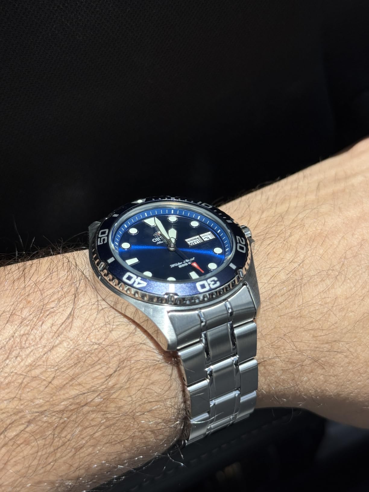 Orient Mako II AA02 Diver Automatic/Hand-Winding Movement 41.5mm 200m Water Resistance Stainless Steel Case customer photo 2