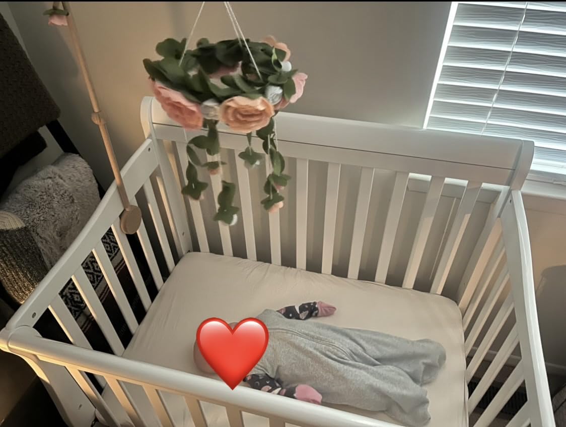 Dream On Me 4-in-1 Mini Baby Crib for Small Spaces, Aden, Grey | GREENGUARD Gold, ASTM/CPSC Compliant, BSA Verified, Converts to Daybed & Twin Bed, 3 Adjustable Heights, New Zealand Pine customer photo 2