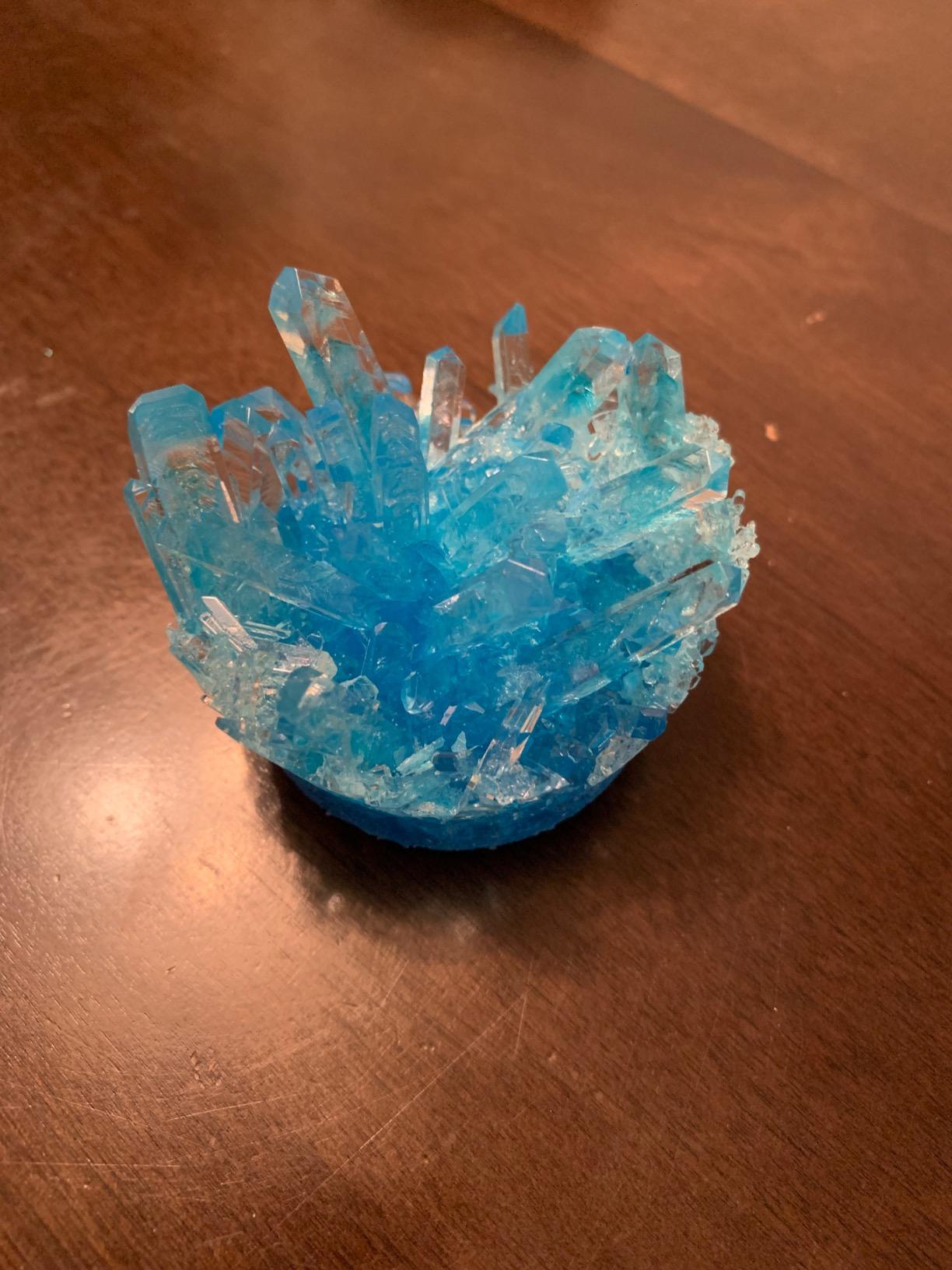 National Geographic Mega Crystal Growing Kit with 8 Crystals Ages 8-12 | Grow 8 Colorful Crystals, Light-Up Night Display, Crystal Making Experiment, Science Kit, STEM Learning, Birthday Gift customer photo 2