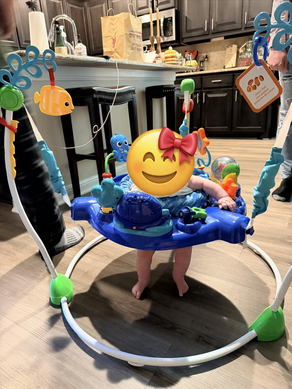 Baby Einstein Neptune's Ocean Discovery Activity Baby Jumper Activity Center, Ages 6 Months+ customer photo 2