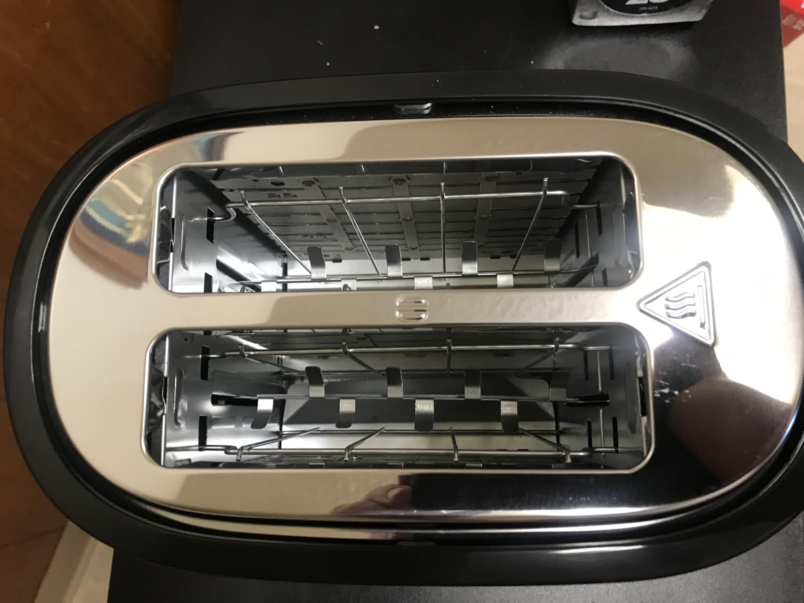 Hamilton Beach Extra-Wide Slot 2 Slice Toaster With Bagel & Defrost Buttons | Browning Control With 7 Shades | Auto Shutoff | Toast Boost | Slide-Out Crumb Tray | Black & Stainless Steel | 22633G customer photo 1