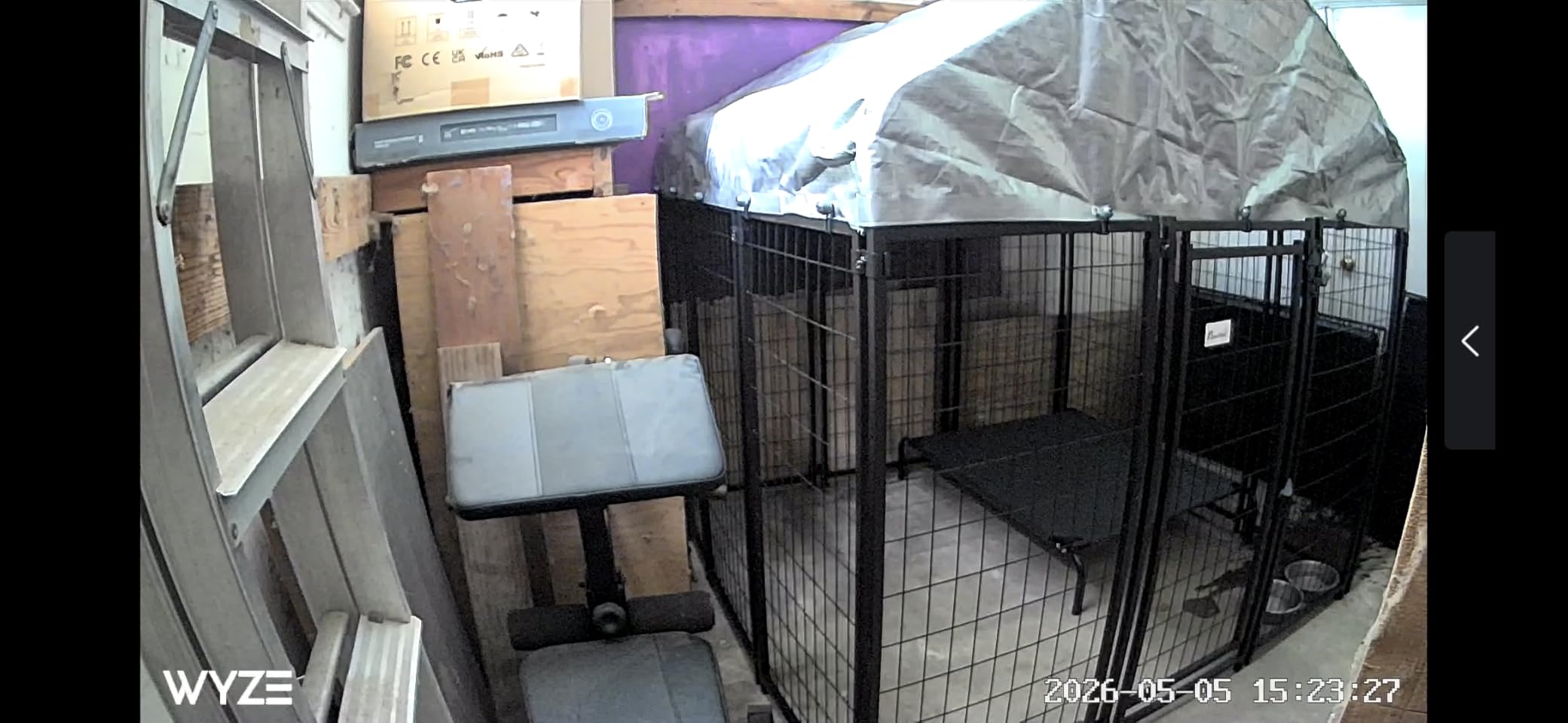 PawHut Outdoor Dog Kennel with Roof, 4' x 4' x 6' Heavy Duty Welded Wire Dog Playpen Enclosure with Escape-Proof Lock, UV-Resistant & Waterproof Cover, for Medium Dogs, Chickens, Ducks, Silver customer photo 1