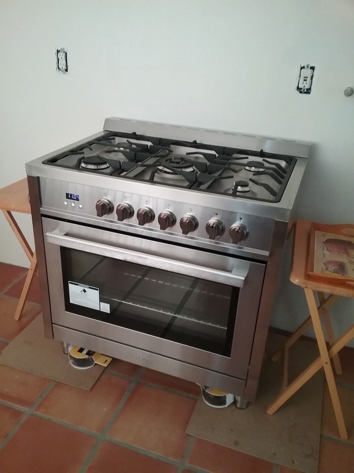 36 in. Stellar Coll 4.4 cu ft 5 Burner Dual Fuel Range, Stainless Steel | Cosmo F965 Sealed Burners, 8 Function Oven, Turbo True European Convection, Liquid Propane Convertible, Interior Lighting customer photo 2