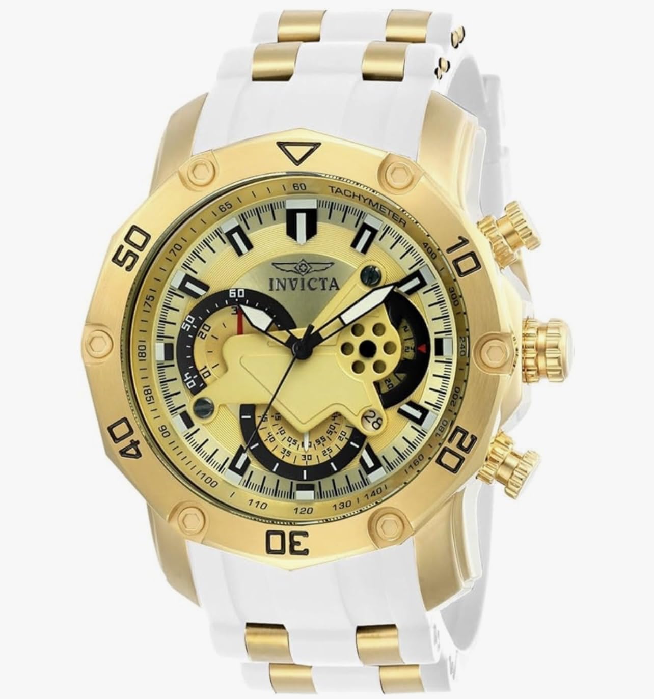 Invicta Men Pro Diver Scuba Quartz Watch, White, 23422 customer photo 1