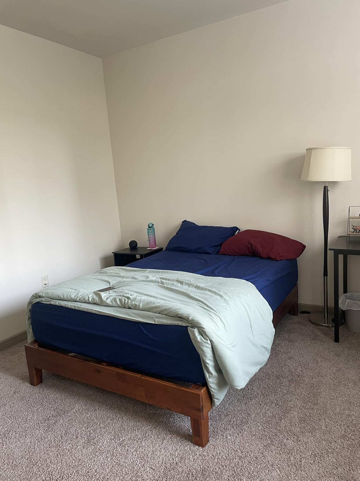 Zinus 12 Inch Deluxe Wood Platform Bed / No Boxspring Needed / Wood Slat Support / Rustic Pine Finish, Queen customer photo 2