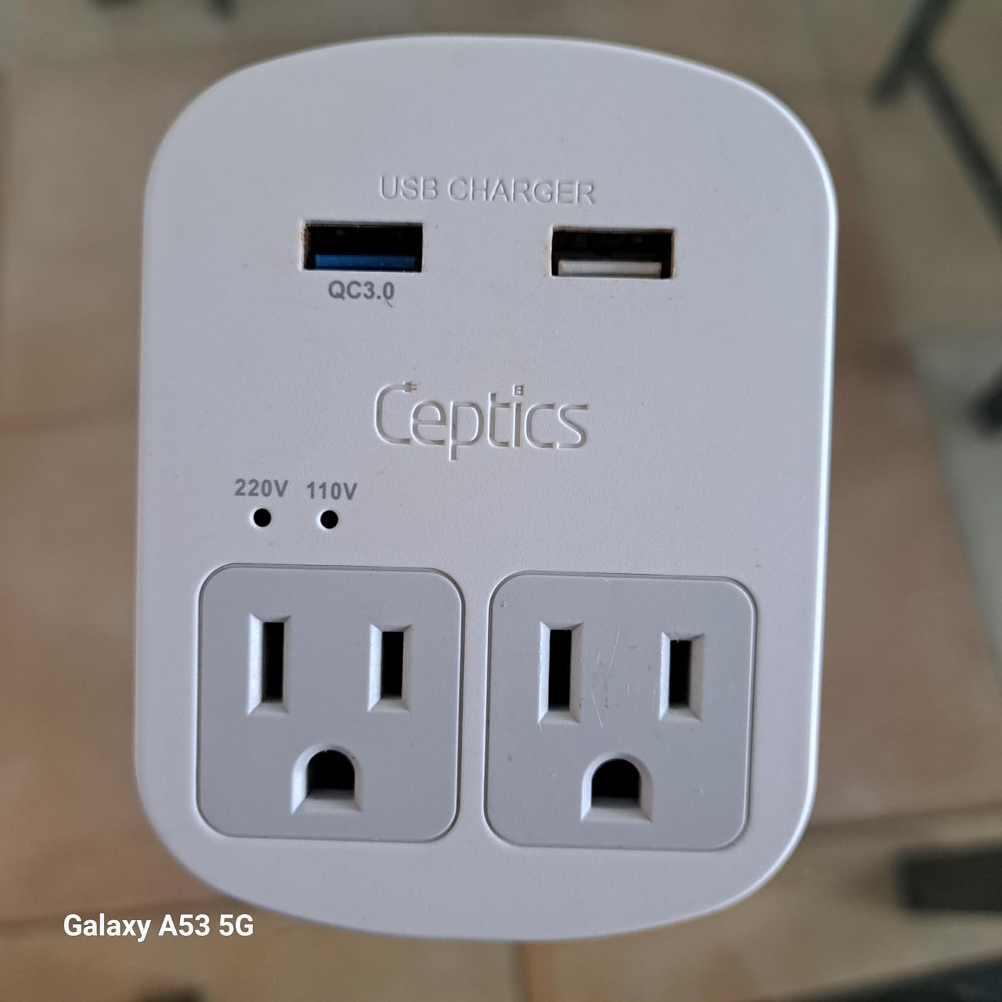 Ceptics 35W Universal Travel Adapter Kit - 2 USA sockets, USB-A, USBC, 1x PD 35W USB-C and USBC Cable, Surge Protected, Plugs for EU, UK, China, AU, Japan - for Laptop, Phone, Camera-ETL Tested customer photo 2