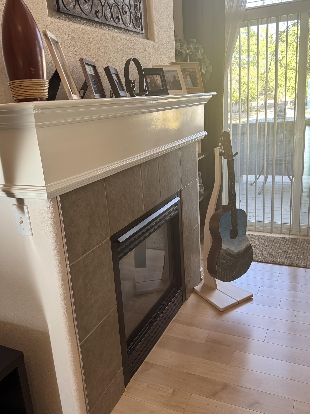 Zither Wooden Saxophone Stand - Handcrafted Solid Cherry Wood Floor Stands, Made in USA customer photo 2
