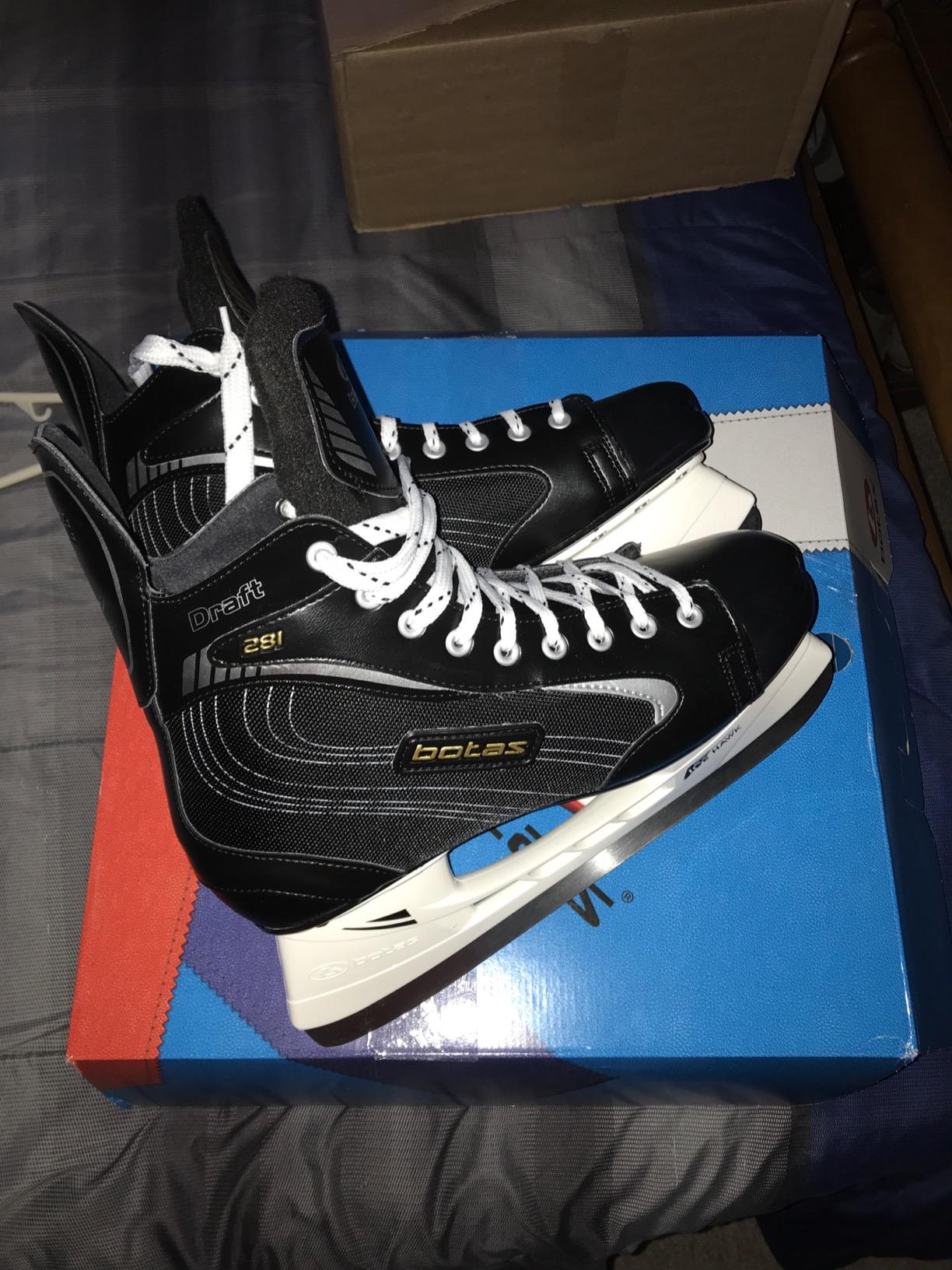 Draft/Attack Men's Ice Hockey Skates | Made in Europe (Czech Republic) | Color: Black customer photo 2