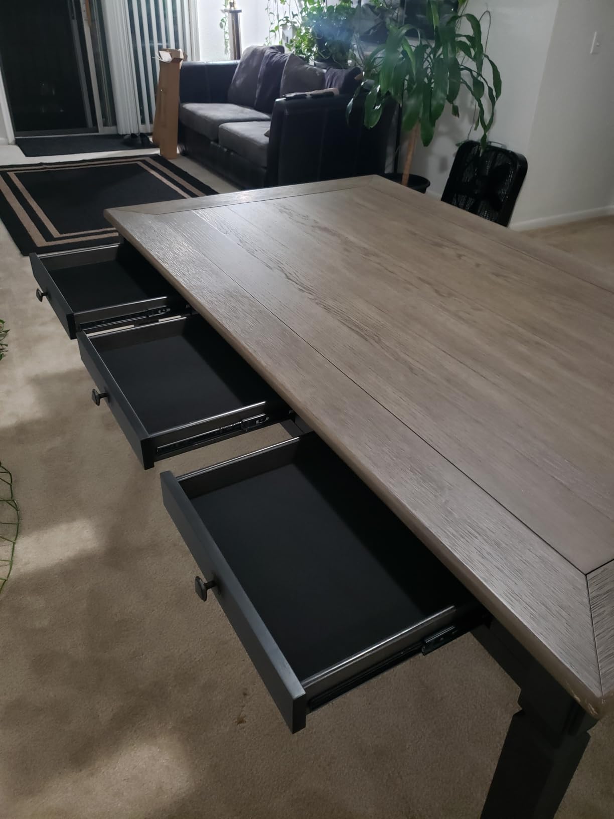 Signature Design by Ashley Bolanburg Dining Table, 2-Tone Farmhouse Dining Room Table With 6 Built-In Storage Drawers, Wood & Engineered Wood Construction, Seats Up To 6, Antique White/Weathered Oak customer photo 1