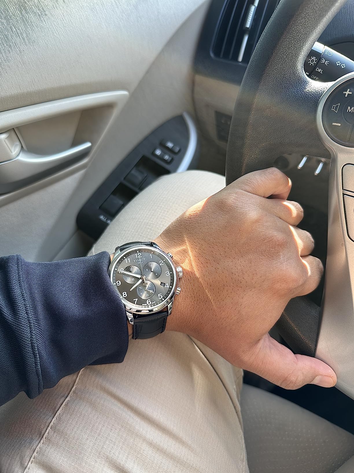 Mens Chrono XL Stainless Steel Casual Watch Black T1166171605700 customer photo 1