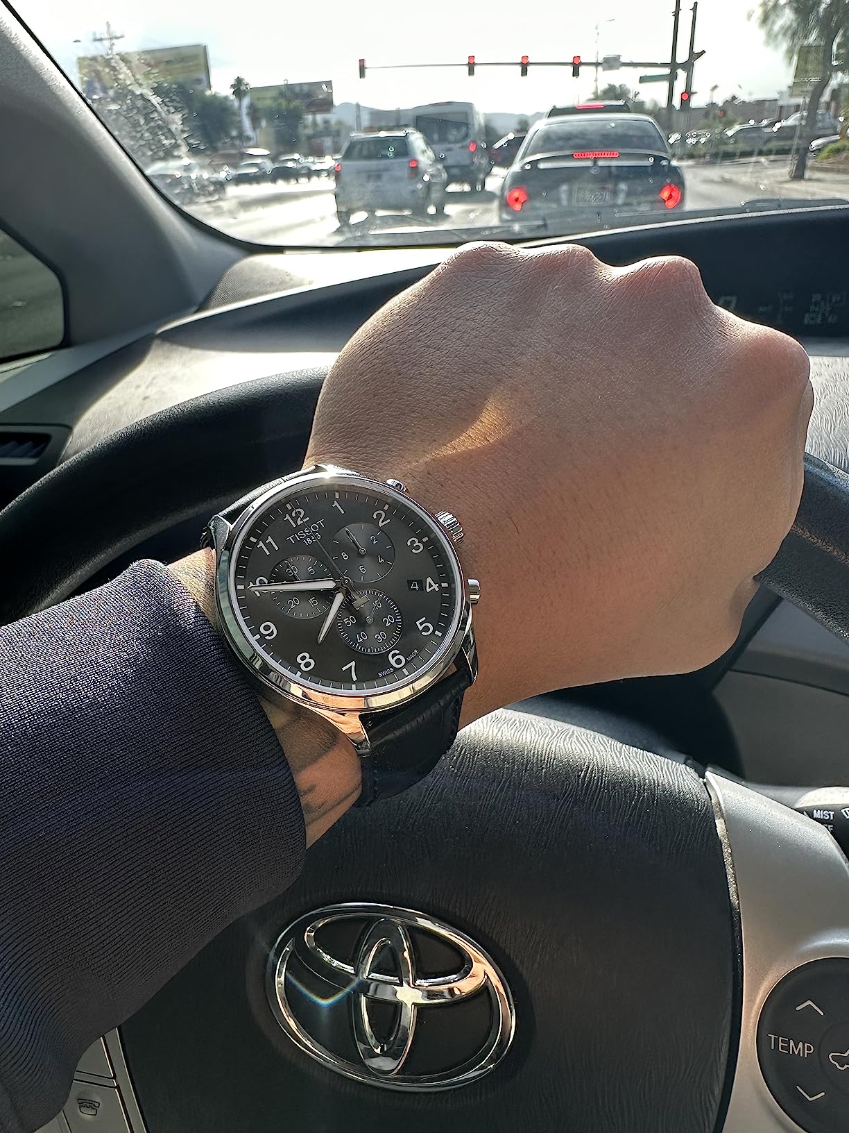 Mens Chrono XL Stainless Steel Casual Watch Black T1166171605700 customer photo 2