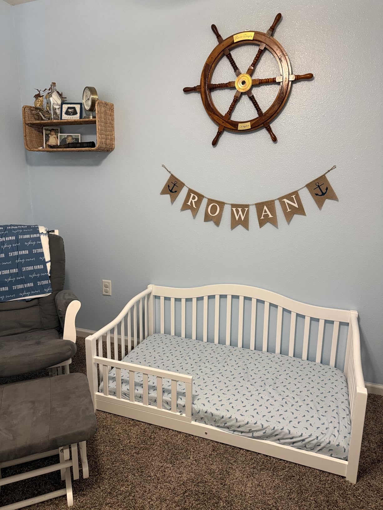 Dream On Me Austin Toddler Day Bed with Rails in Pebble Grey, Low to Floor Toddler Day Bed, Greenguard Gold & Baby Safety Alliance Certified, Non-Toxic Finishes, Side Safety Guard Rail customer photo 1