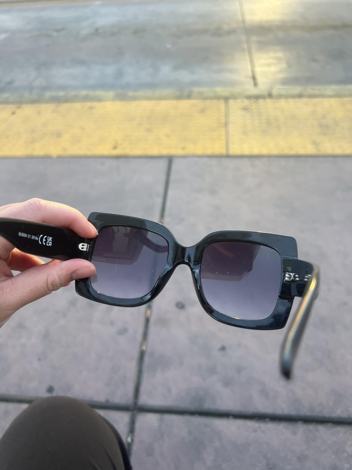 NEW Oversized Square Luxury Sunglasses Gradient Lens Vintage Women Fashion customer photo 2