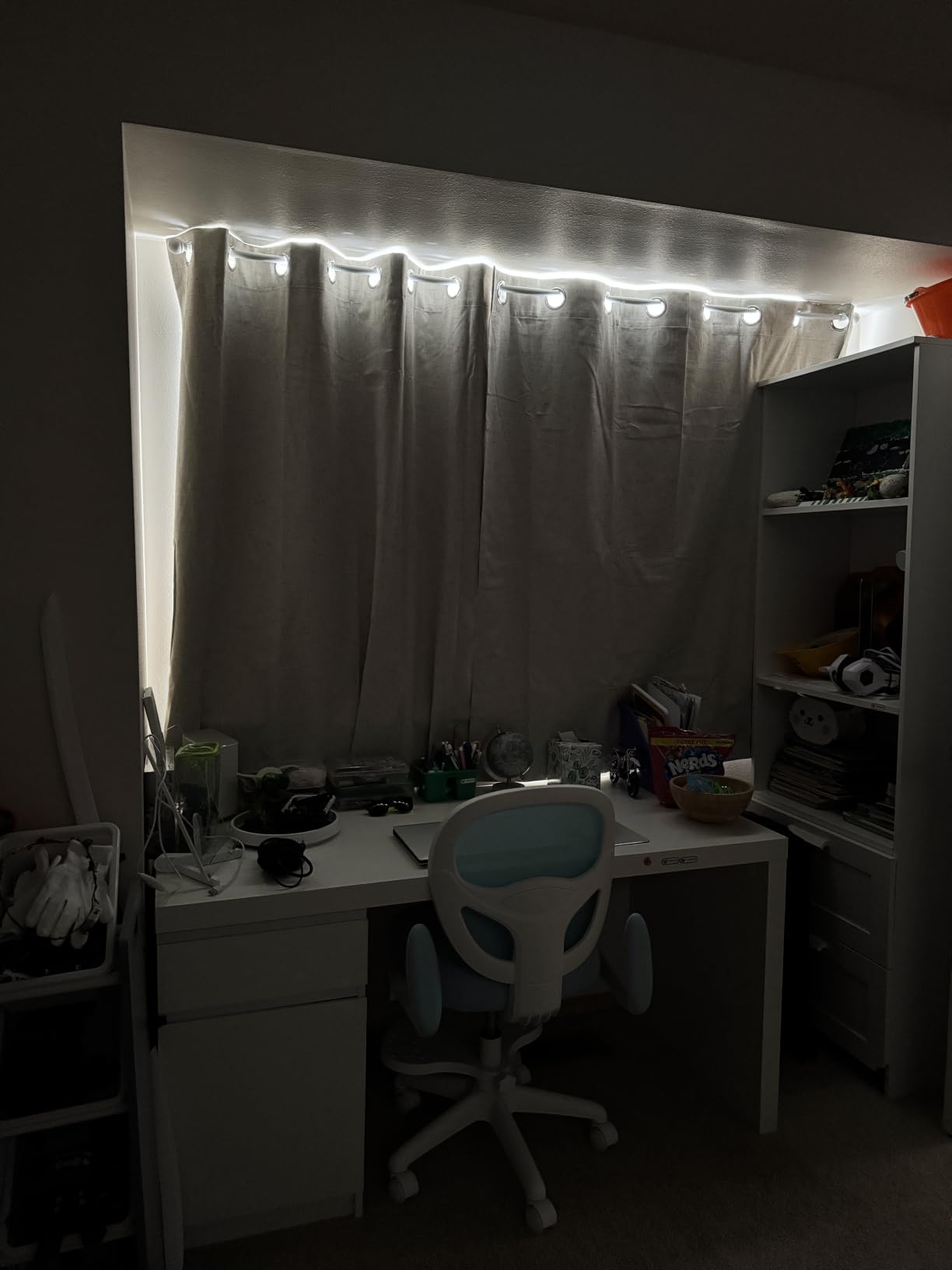 H.VERSAILTEX Polyester Blackout Curtains 96 Inches Long, 100% Absolutely Blackout Elegant Curtains for Bedroom, Thermal Insulated Linen Drapes Grommet Curtains with White Liner, 2 Panels, Natural customer photo 1