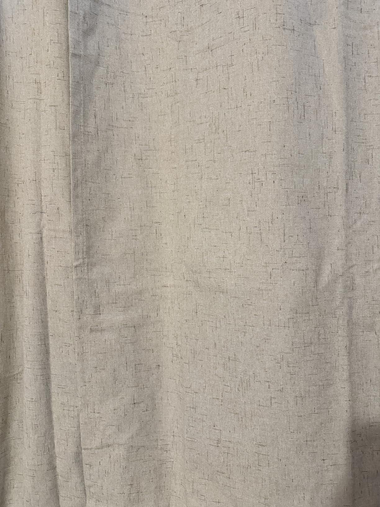 H.VERSAILTEX Polyester Blackout Curtains 96 Inches Long, 100% Absolutely Blackout Elegant Curtains for Bedroom, Thermal Insulated Linen Drapes Grommet Curtains with White Liner, 2 Panels, Natural customer photo 2