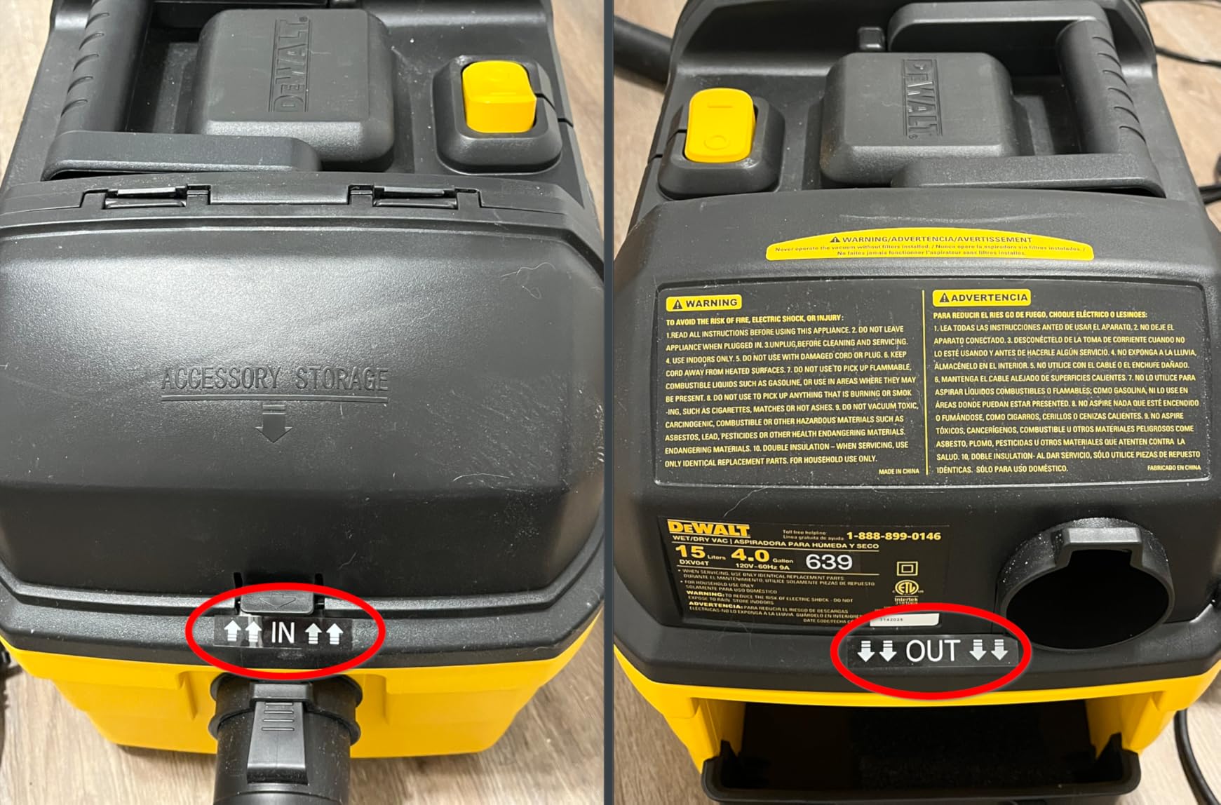 DEWALT DXV04T 4 Gallon Wet/Dry Shop Vacuum, 5 Peak HP Portable Corded Vac customer photo 2