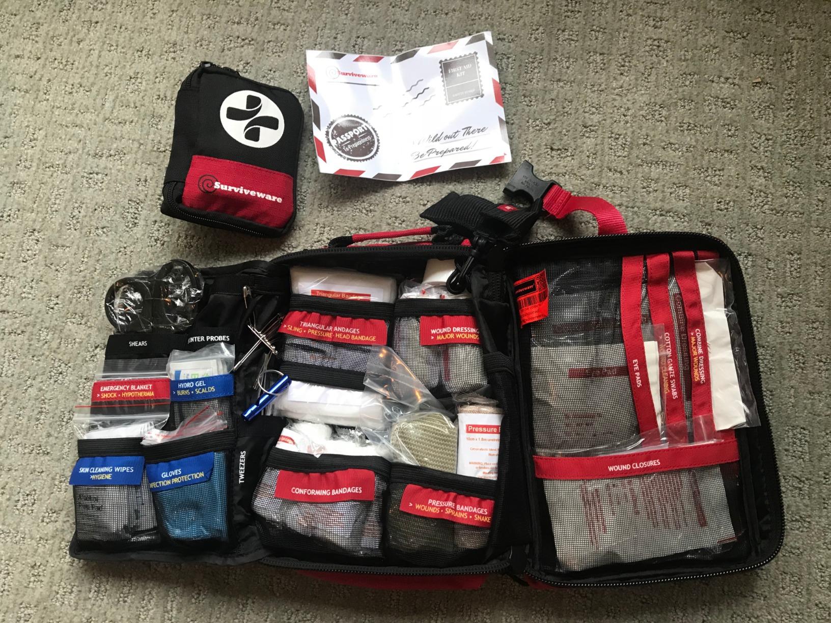 Surviveware 238 Pcs Comprehensive Premium Survival First Aid Kit - Medical Emergency Kit for Travel Camping Gear, Home Essentials & Outdoor Emergencies - Survival Kit customer photo 1