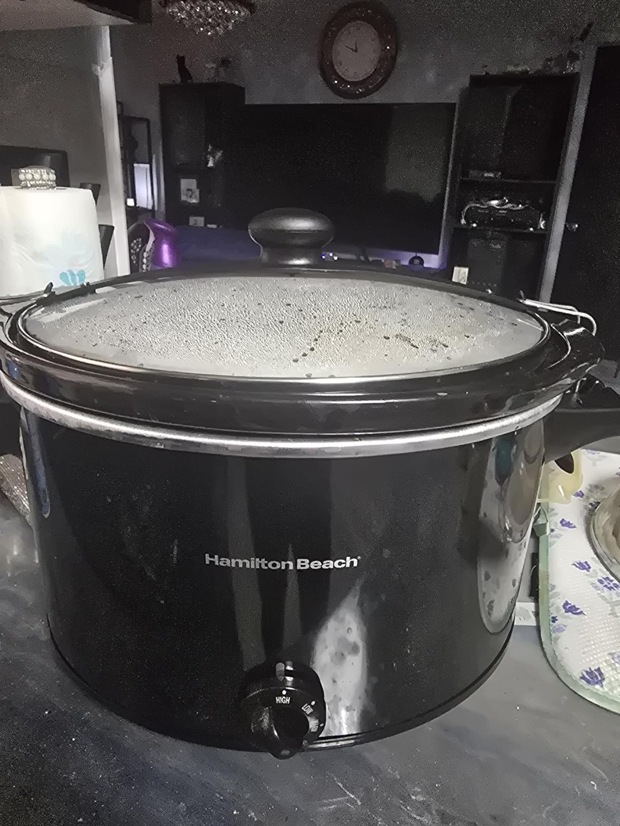 Hamilton Beach Stay or Go Extra Large 10 Quart Portable Slow Cooker, Black customer photo 1
