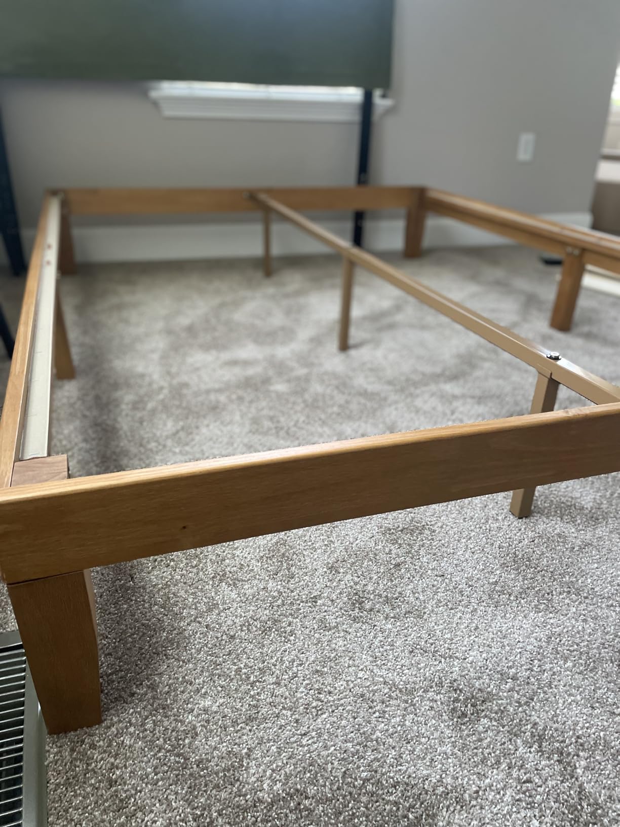Mellow Naturalista Classic - 12 Inch Solid Wood Platform Bed with Wooden Slats, No Box Spring Needed, Easy Assembly, Queen, Pine customer photo 1