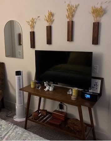 Linon Melissa Mid-Century Modern Walnut Console Table customer photo 1