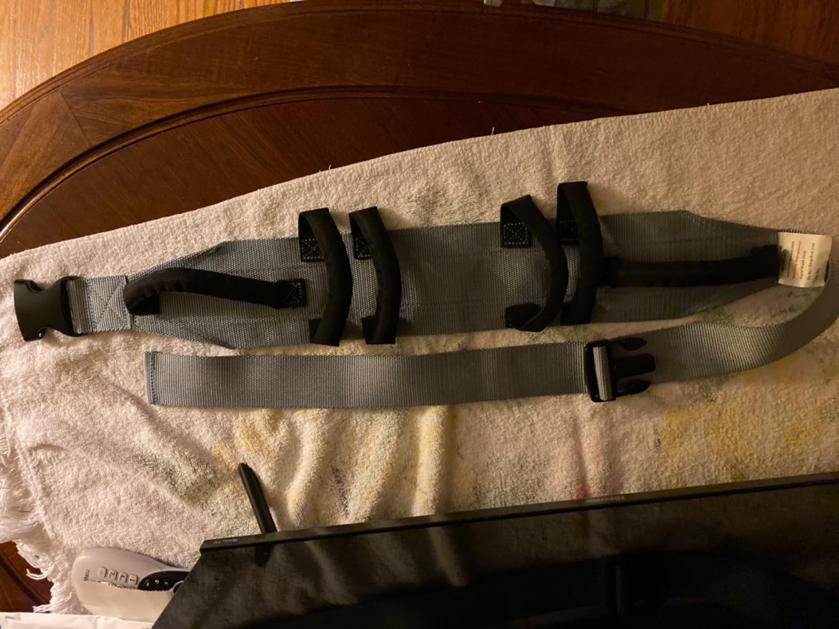 Patient Aid Gait Belt w/Handles, Transfer & Lift Aid for Elderly & Therapy | Padded Handles for Secure Grip | Quick-Release Buckle | Transfer & Lift Assist for Elderly, PT & Rehab | Anti-Slip customer photo 1