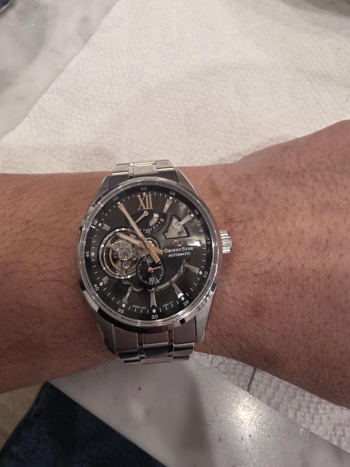 Orient Star Mechanical Modern Skeleton Automatic Japanese-Made Men's Watch, Sapphire Crystal customer photo 1