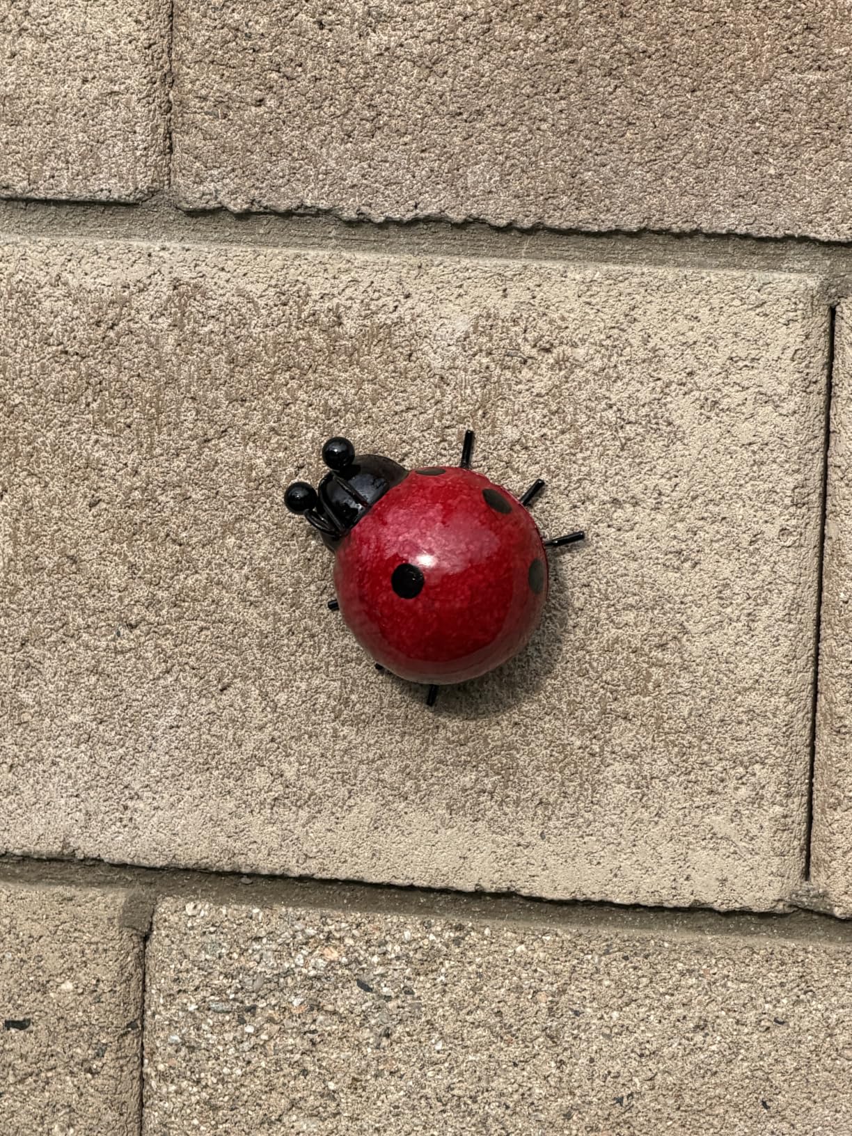 Metal Garden Wall Art Decorative Set of 4 Cute Ladybugs customer photo 1
