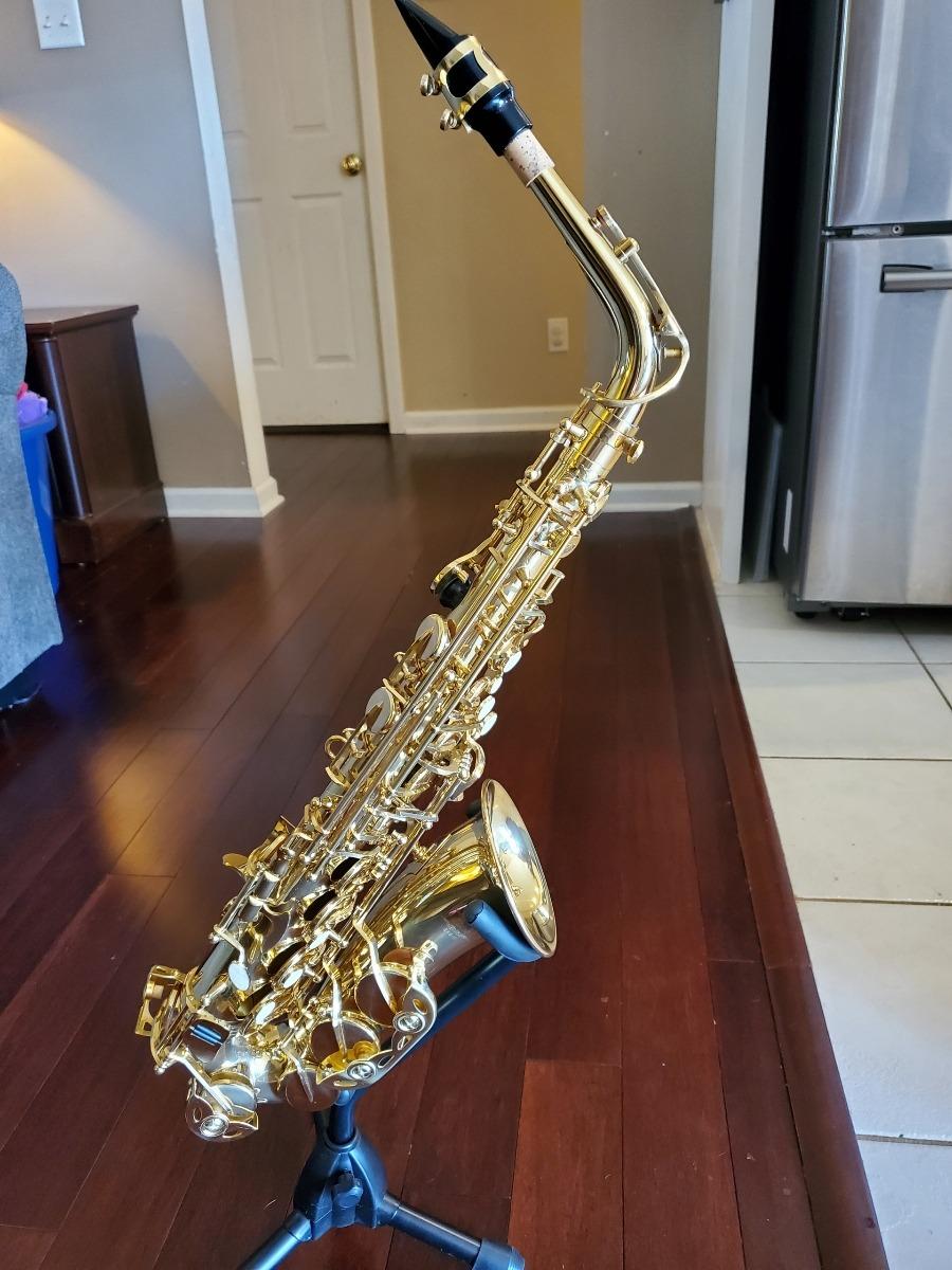 Eastar Alto Saxophone Beginner Student Eb Sax, Golden Full Kit, AS-II customer photo 1