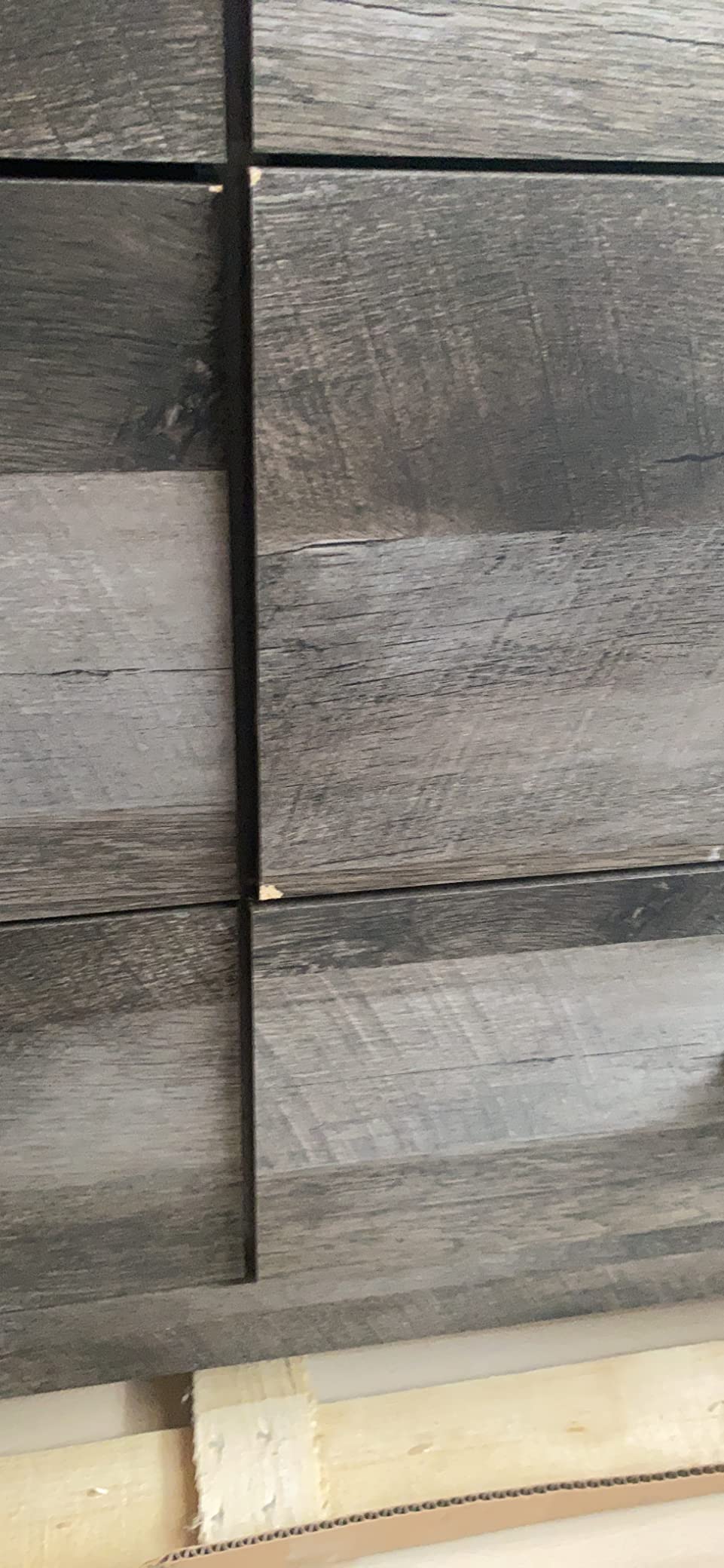 Signature Design by Ashley Wynnlow Wide 6 Drawer Bedroom Dresser, Gray | Durable rustic gray replicated oak, Substantial profile for primary bedroom spaces, Designed to meet ASTM F 2057 standards customer photo 2
