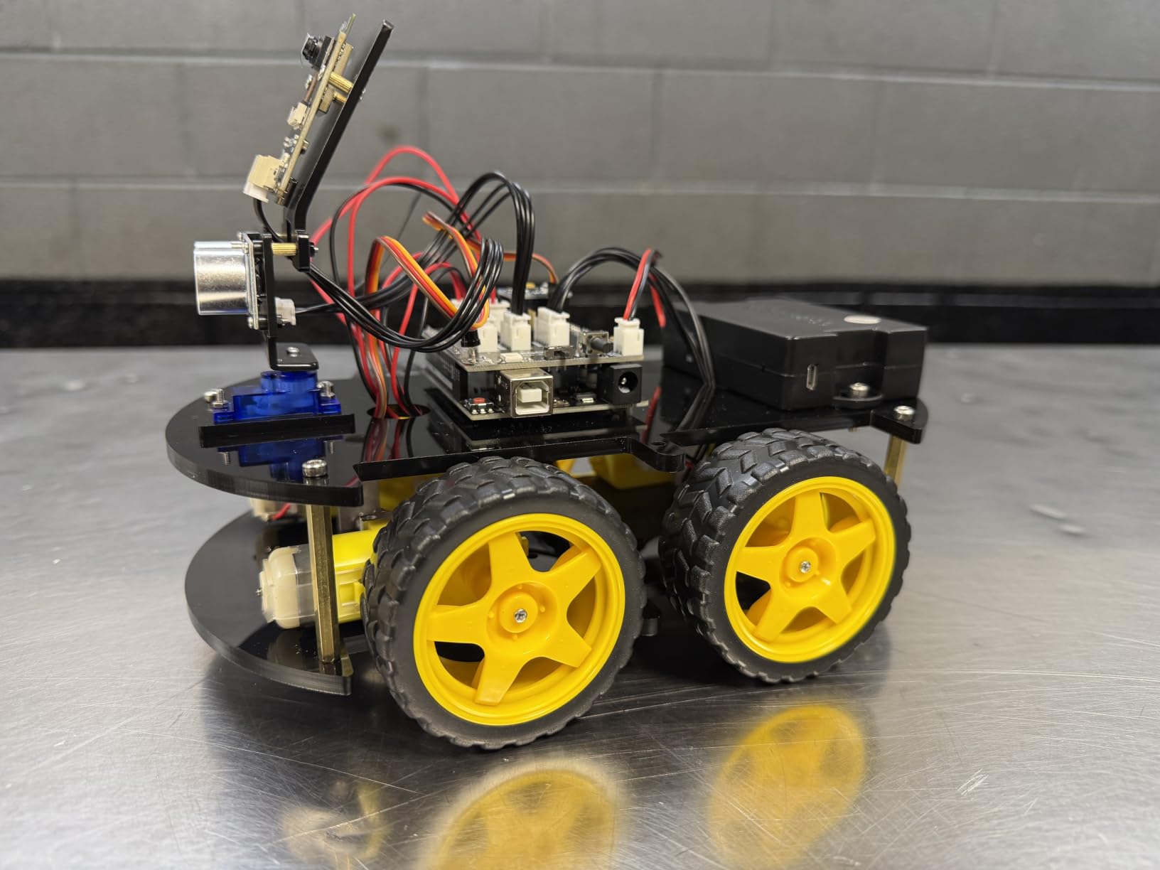 ELEGOO UNO R3 Smart Robot Car Kit V4 for Arduino Robotics for Kids Ages 8-12 12-16 STEM Science Kits Coding Gifts for 8 9 10 11 12 13 14 15 16 Year Old Boys Girls Teens Cool Engineering Building Toys customer photo 1