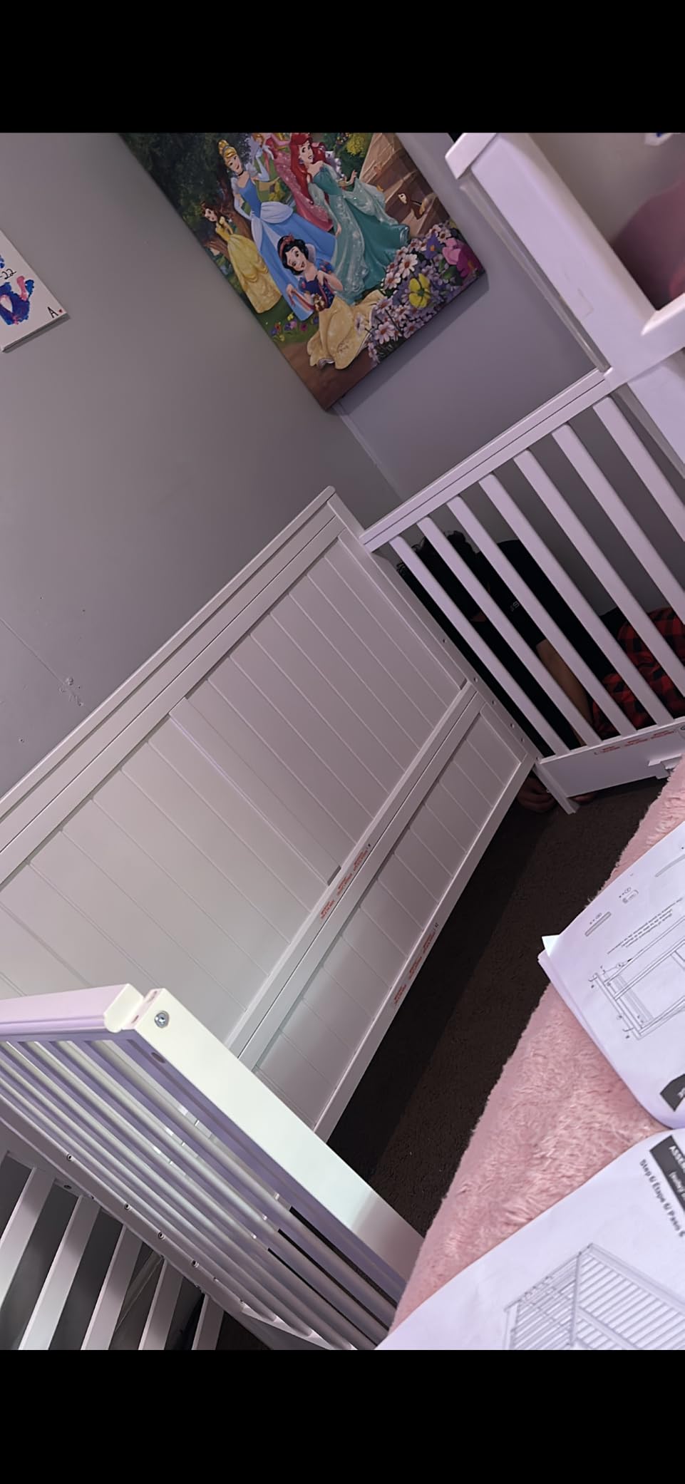 Graco Hadley 5-in-1 Convertible Crib with Drawer - GREENGUARD Gold Certified, Fits Standard Crib Mattress, Converts to Toddler Bed, Daybed and Full Bed, 4 Adjustable Mattress Heights (Pebble Gray) customer photo 1
