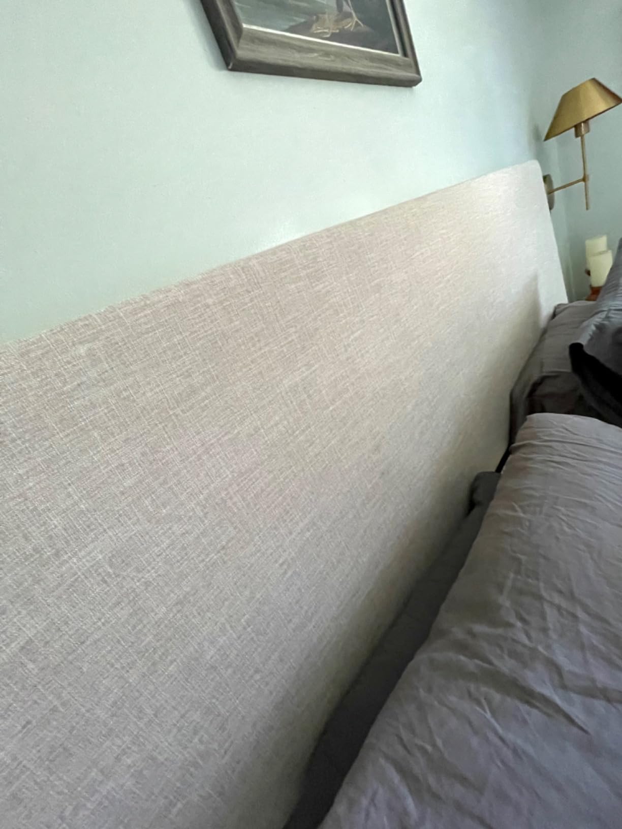 Modway Taylor Full/Queen Upholstered Linen Fabric Headboard, Beige customer photo 1