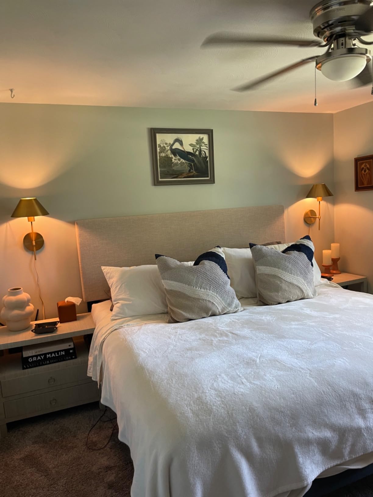 Modway Taylor Full/Queen Upholstered Linen Fabric Headboard, Beige customer photo 2