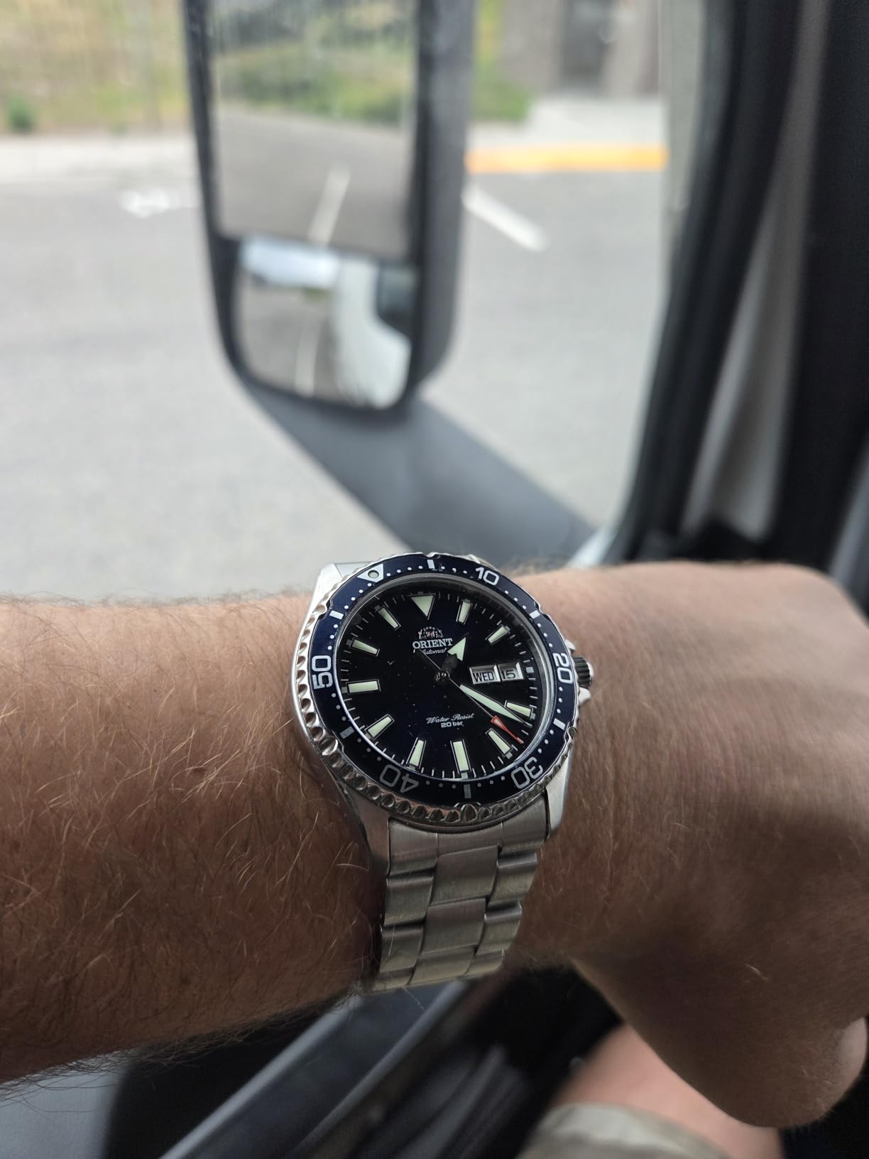 Orient Men's Kamasu Stainless Steel Automatic Diving Watch with Sapphire Crystal customer photo 1
