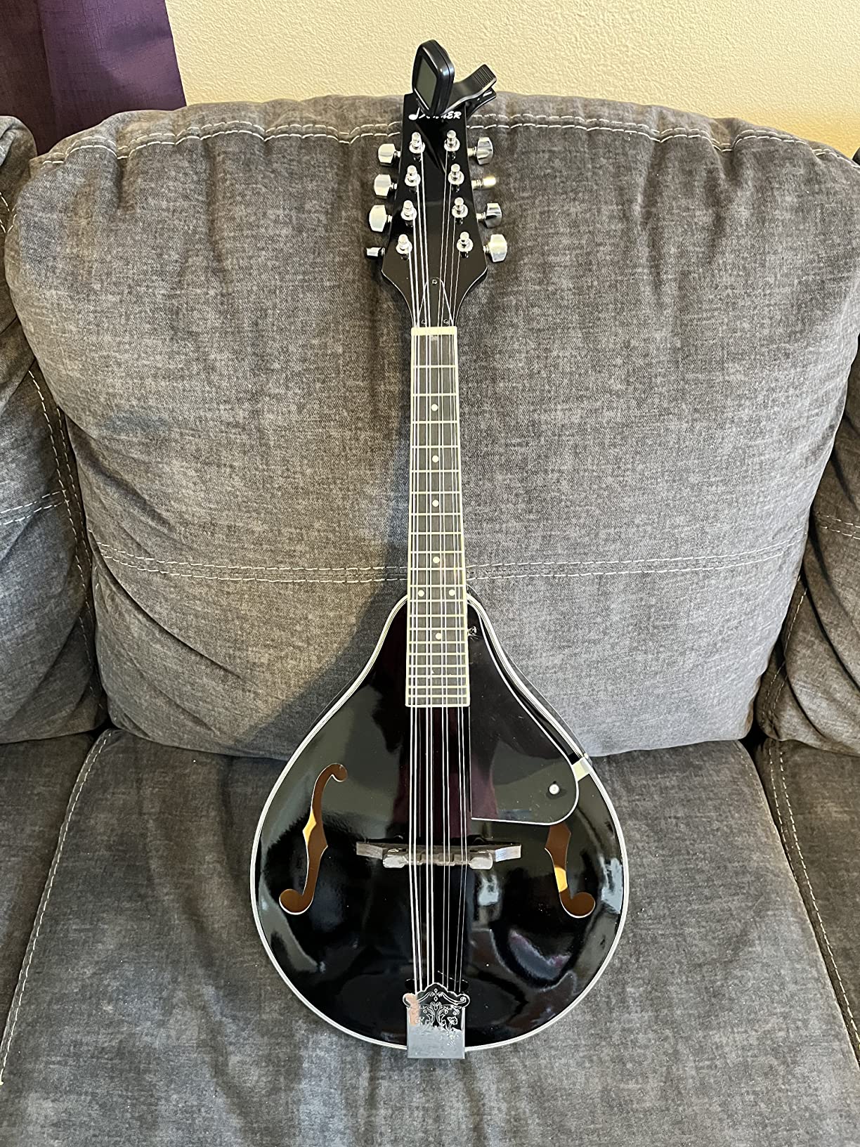 Donner Acoustic Mandolin Instrument Kits - A Style, DML-100B, Black | Mahogany Wood Musical Mandolin Guitar Complete Set 8 String with Tuner, Strings and Gig Bag for Beginners, Teens, Adults customer photo 1