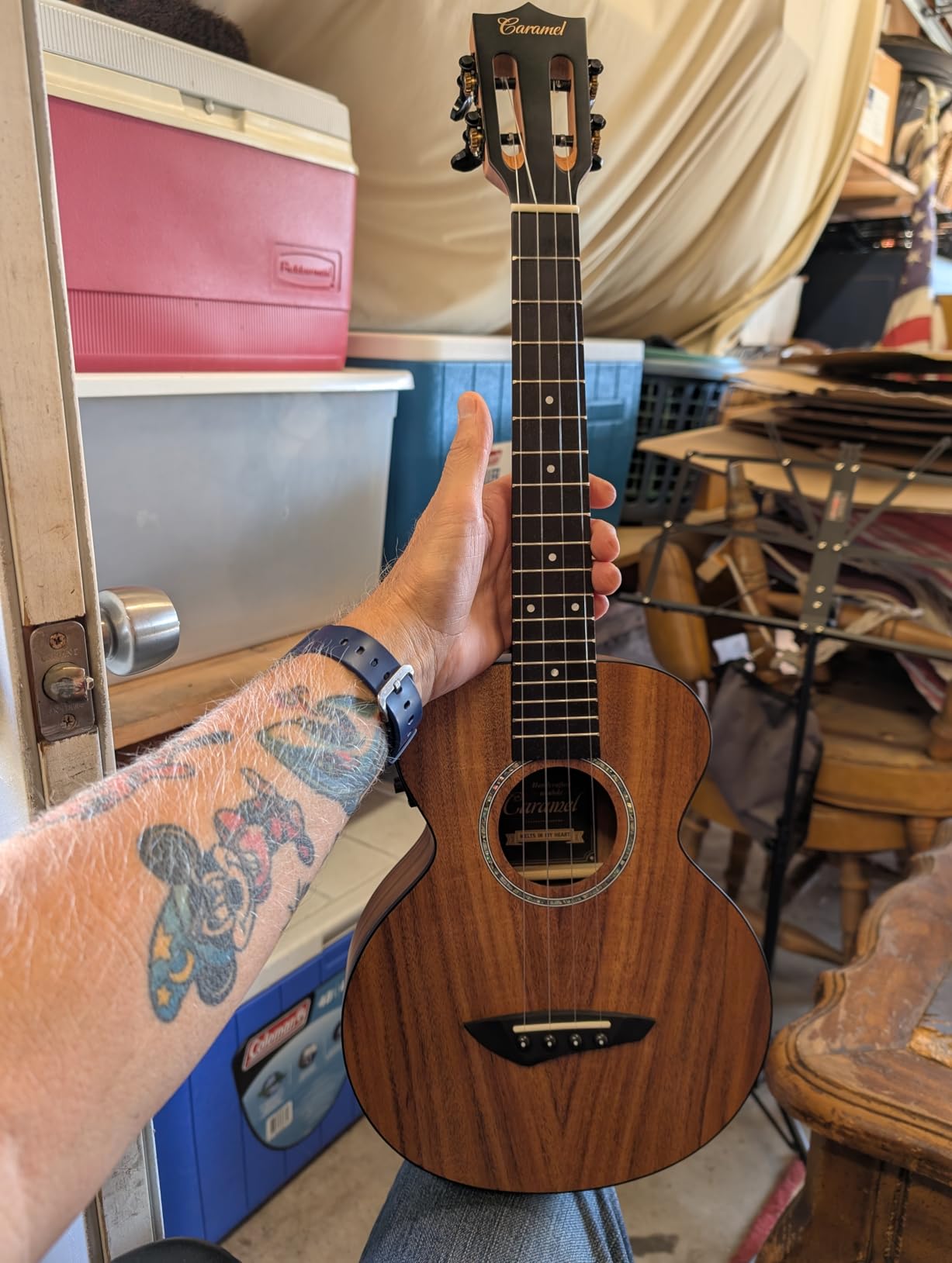 Caramel 26inch CT204 All Solid Acacia Wood Tenor Electric Ukulele, Professional Ukelele Kit Beginner Guitar Starter Bundle customer photo 1
